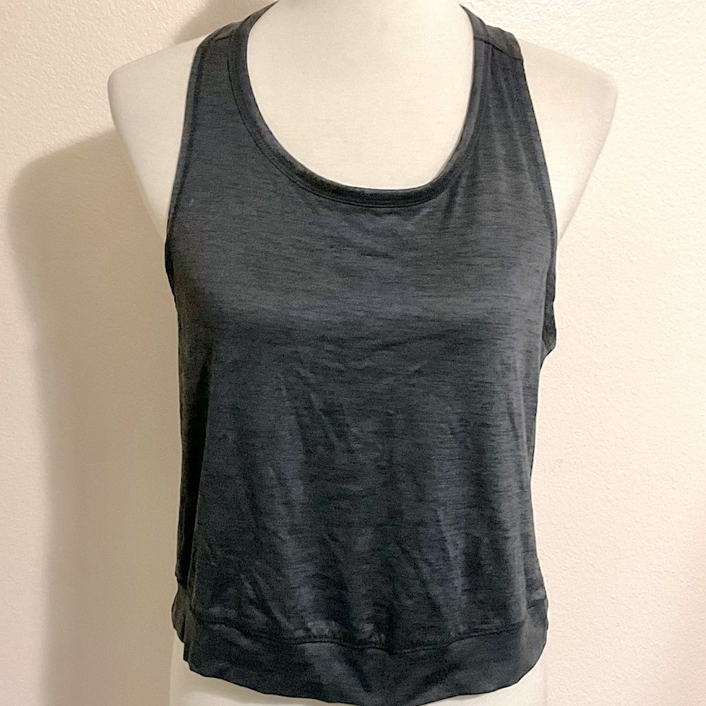 RBX Flex Athletic Cropped Muscle Tank Top Black M